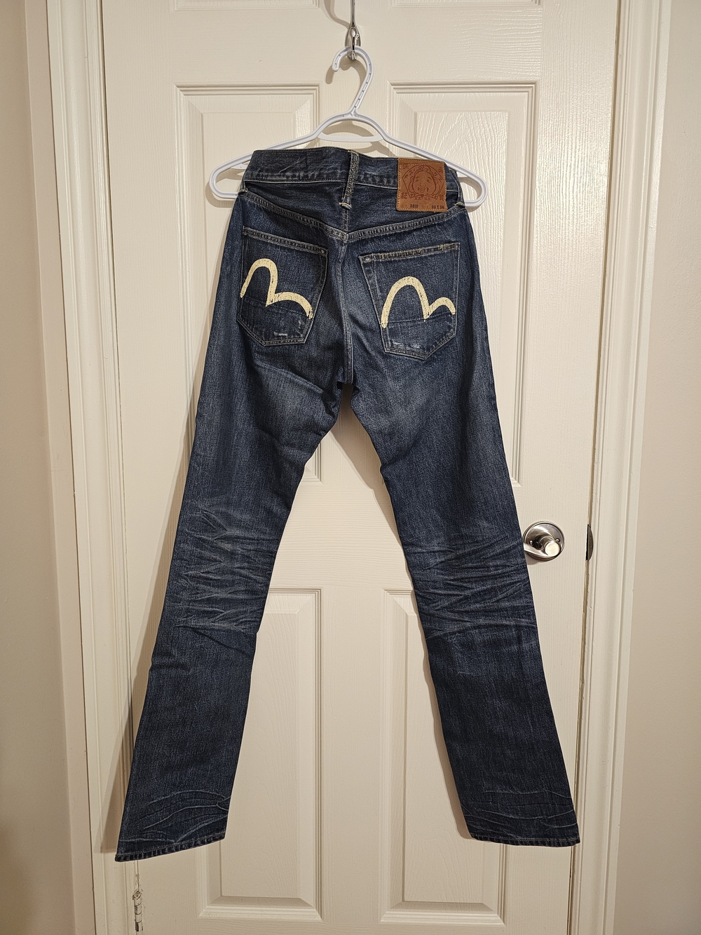 Evisu Men’s Distressed Denim Jeans